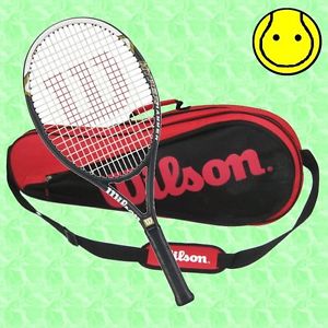 NEW Wilson Hyper Hammer 5.3 OS 4-1/8 to 4-1/2 STRUNG 3 Racquet TENNIS BAG Racket