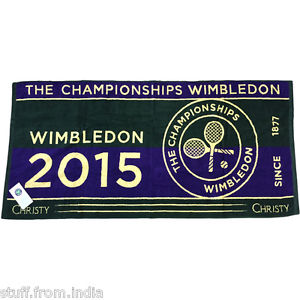 Christy Wimbledon Mens Championship Towel 2015 - Green-Purple - 27