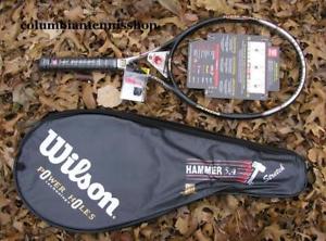 New Wilson Hammer 5.4 titanium 4 5/8 H 5.4 H5.4 adult racket power holes