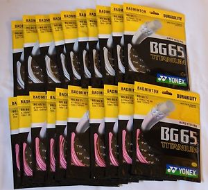 100% YONEX BG65 Ti String 10m*20 packs, the length =YONEX BG65 TI Reel