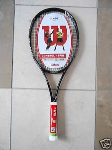 NEW 2014 WILSON BLADE 98S 18 x 16 CONTROL & SPIN.TENNIS RACQUET GRIP: 4 3/8