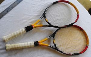 2- Wilson Pro Staff SURGE 5.1 Hyper Carbon 100 sq.in.Tennis Racquets