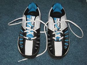 Head Prestige Pro CXG Junior Tennis Shoes White Black & Blue US 5.5 UK 4.5 MINT