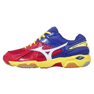 Mizuno Wave Twister 4 IV Blue Red Yellow Mens Badminton Volleyball V1GA15-7027