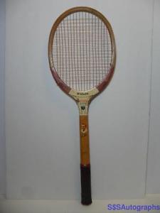 ANTIQUE VTG 1950s TONY TRABERT WILSON STYLIST MODEL WOODEN TENNIS RACQUET RACKET