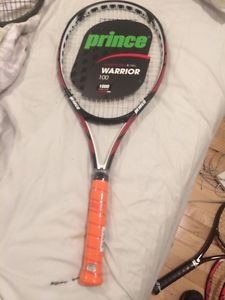 Prince Warrior 100 Tennis Racquet New! Strung 4 3/8+ Bonus String Power And Spin