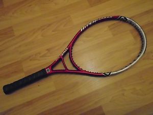 Wilson 5.6 Hyper Carbon Hammer Rollers Oversize (110) Tennis Racquet. 4 3/8.