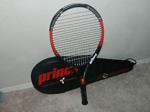 Prince TT Hornet Tennis Racquet OS 110 Triple Threat w/ Matching Bag EXCELLENT!!