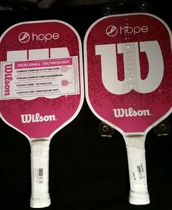 WILSON HOPE PICKLEBALL PADDLE PINK WHITE ADULT. New with tags. 2 available