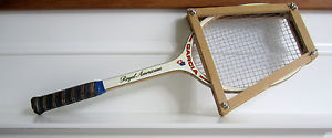 Garcia Royal Americana Wood Vintage Tennis Racquet 4 5/8" Wooden Press Made USA