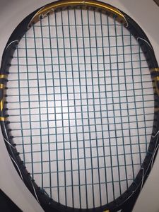 Used Wilson K Factor Blade Tour 93 4 3/8 Midsize Tennis Racket New Strings