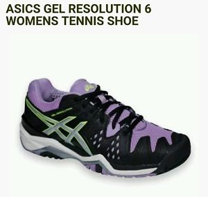 Asics gel resolution 6 womens tennis shoes NWOT! Size 8