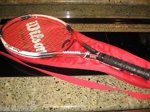 WILSON 6.4  HAMMER STRETCH MODEL POWER HOLES TENNIS RACKET - OVERSIZE - 4 3/8