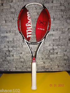 New Wilson K FACTOR K SIX ONE Team  95 PRESTRUNG Racquet Racket Sale 4 1/2 Sale