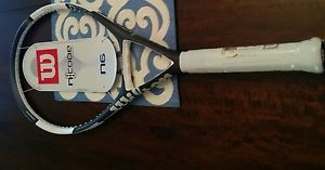WILSON nCode N6 SIX 110 OVERSIZE TENNIS RACKET RACQUET 4-1/2" NEW FREE SHIPPING