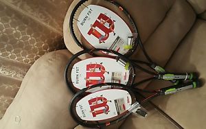 3 Wilson Burn FST Tennis Racquets