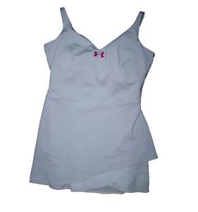 UNDER ARMOUR Womens UA STRAPPY TENNIS DRESS New LARGE Light Purple 1257807-500