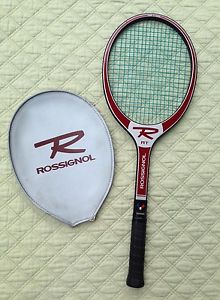 "RARE" VINTAGE ROSSIGNOL RT JOHAN KRIEK GRAPHITE TENNIS RACKET W/COVER 4 1/2