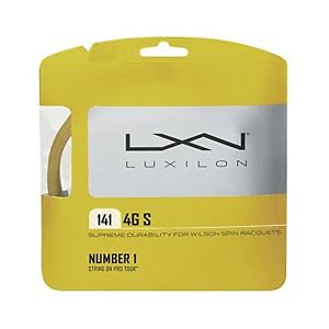 Wilson WRZ997113 LUXILON 4G S 141 Tennis String, Gold, 15-Gauge