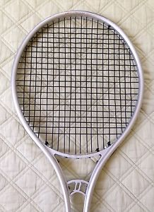 "RARE" VINTAGE DUNLOP LONG PLAY ALUMINUM TENNIS RACKET W/ OLD LOGO 4 5/8 "NICE"