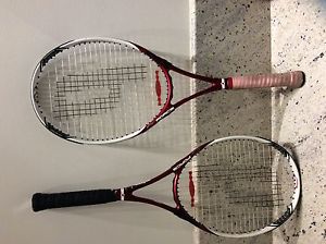 2 PRINCE LUMINA T1 Force 3 Tennis Racquets 4 3/8