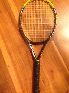 wilson hyper hammer carbon tennis raquet oversized 4 3/4 grip read desription