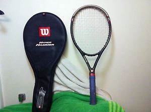 Wilson<>Hyper Hammer 3.3 #2 OS 115"<>Tennis Racquet<>4 5/8"<> Matching Cover