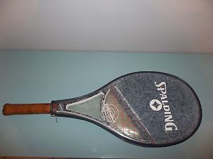 RARE SPALDING DENIM  CUT OFFS TENNIS RACQUET FREE U.S. SHIPPING LOOK