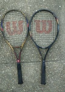 Lot Wilson PWS graphite pro Carbon Tour High Beam 4 1/2 Tennis Racquet Racket