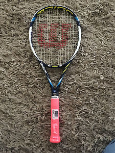 Wilson Juice 100 Grip 4 3/8 NEW!  Brand New Demo Racket