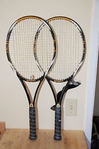 Lot of 2 WILSON K-FACTOR K-BLADE TEAM 104 TENNIS RACQUET 4 1/2