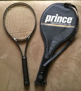 Prince VTG 4-1/4 Graphtech DB 110 Tennis Racquet w/ Full Zip Cover EUC