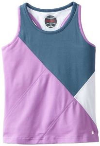 Bollé Girls Forever Young Racerback Tennis Tank, Slate, Small