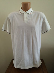 $90 Mens Large L Nike Court Collection White Tennis Polo Shirt Top Short Sleeve