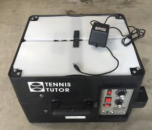 Tennis Tutor Model 2 Portable 2 Line Oscillation w/ 2 New Rechargeable Batteries