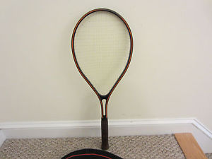 Very Rare Princeton Professor Durbin Tennis Racket Leather Grip 4 3/8 Powerful!