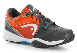 Head Revolt Junior Tennis Shoes Sneakers Grey/Orange - Auth Dealer - Reg $70