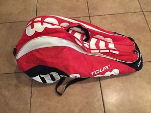 Wilson Tour Racquet Bag (red/black/white)