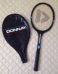 VINTAGE DONNAY ITT/GT 170.01 LIGHT WOOD COMPOSITE TENNIS RACKET W/COVER "NICE"
