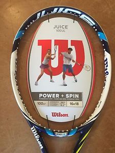 BRAND NEW Wilson Juice 100UL Tennis Racquet 4 1/4