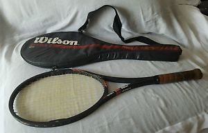 Wow RARE WILSON ULTRA 2 braided graphite boron MIDSIZE TENNIS RAQUET W/CASE