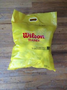 Wilson Trainer Tennis Balls Bag of 60 Pressureless Extra Heavy Duty Felt