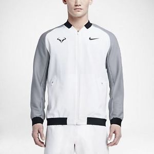 NIKE COURT PREMIER RAFA TENNIS MEN'S JACKET 728986-100 White $150 (L) Nadal