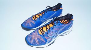 *NEW*Asics Gel Solution Speed 2 tennis shoes blue US 12 orange clay court racket