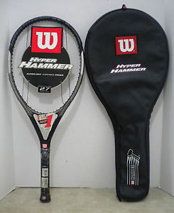 NEW Wilson Hyper Hammer 2.7 OS 115 Tennis Racquet Racket 4 1/8 + Cover + Shock