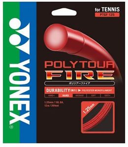 YONEX Poly tour fire 125 PTGF125 001 Red diameter 1.25mm length 12m from Japan