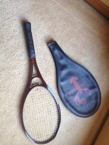 COLLECTOR Vintage 1980s LOBSTER Graphite Composite Tennis Racquet w/ Cover Rare