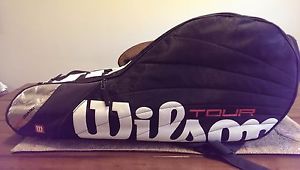 Wilson Tour Tennis & Ball Racquets bag ThermoGuard Black White