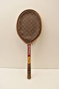 Vintage Spalding Executive Tennis  Badminton Racquet and Louis Vuitton Cover