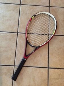 Wilson W4 Red Fury Tennis Racquet- Grip 4-1/4